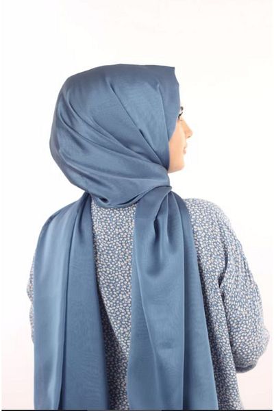 Levidor Women's Light Indigo Janjan Chiffon Evening Dress Shawl