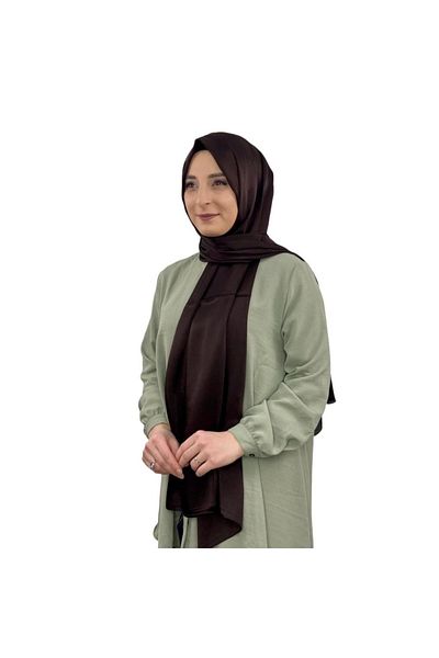 Levidor Women's Bitter Brown Janjan Chiffon Evening Dress Shawl