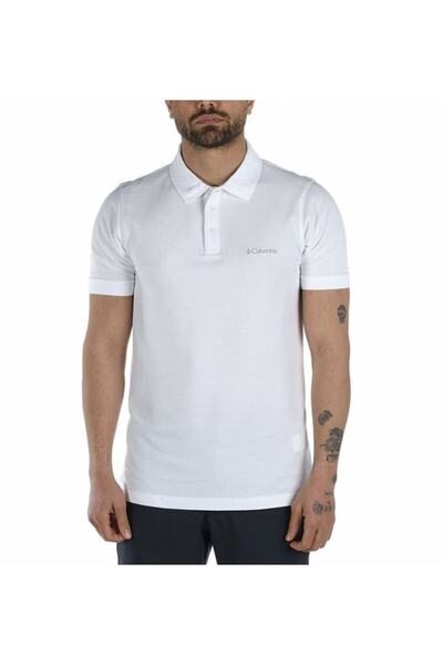 Columbia Tricou pentru exterior pentru bărbați M Cascade Range Solid Polo Cs0214-100