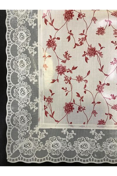 dekorya PVC Lacy | Colorful Patterned Luxury Tablecloth | Oilcloth Fiber Based Non-Slip Wipeable Stain Resistant