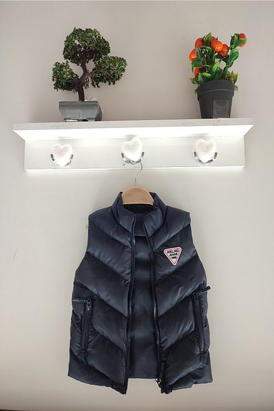 dubi baby Navy Blue Colored Pocketed Zippered Children's Puffer Vest