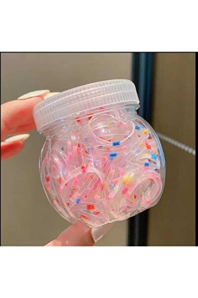 MutluBiDünya Lily Kavanozlu Perma Lastiği Ögü Tokası