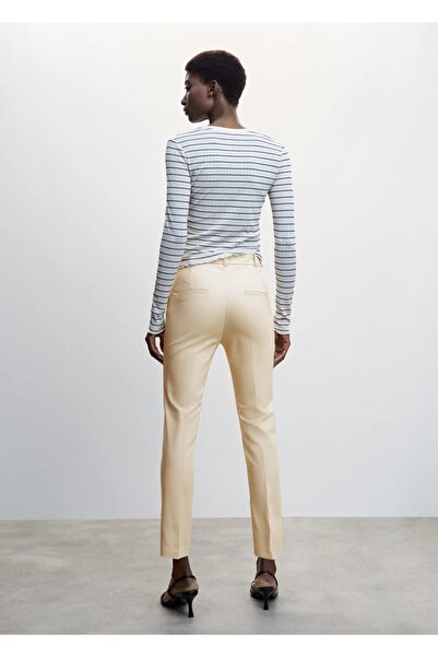 MANGO Woman Dar Kesim Kumaş Pantolon