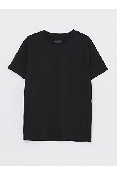 LC Waikiki Lcw Kids Bisiklet Yaka Basic Kısa Kollu Erkek Çocuk Tişört