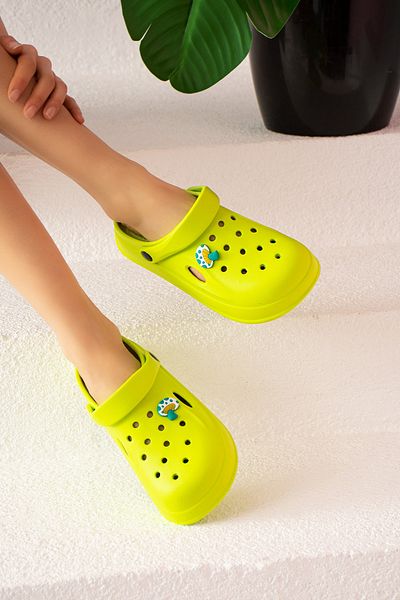 Pembe Potin Γυναικεία σανδάλια Green Eva - Comfort Comfortable, Sea, Beach, Chef, Doctor, Nurse and Hospital