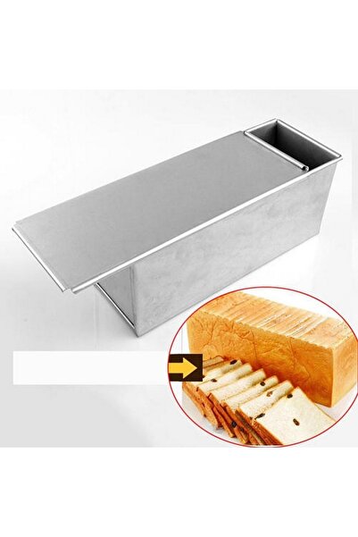Nar kalıp Narkalıp Baton Tost & Ekmek Kalıbı Kapaklı (10X10X25 CM) Paslanmaz Çelik