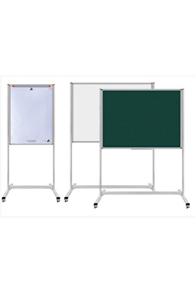 Panda 90x120 Cm Laminant Yüzey Sabit Ayaklı Tekerlekli Yazı Tahtası