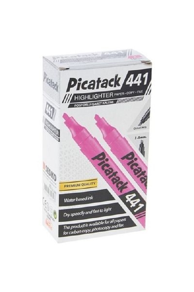Picador Picatack Highlighter Marker Pastel Pink 10 pcs