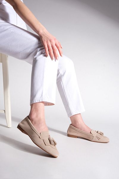 Marjin Loafer - Beige - Flacher Absatz