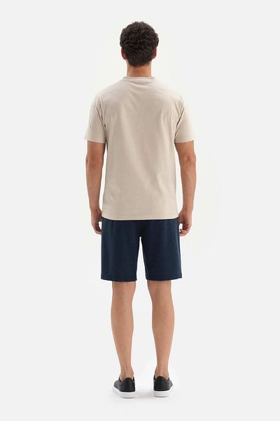Dagi Navy Blue Two Thread Pocket Shorts
