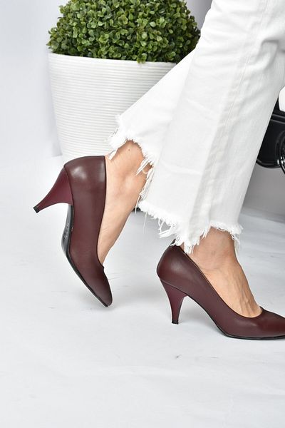 Fox Shoes Pantofi de damă cu toc burgundy A922151109