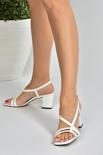 Fox Shoes حذاء بكعب نسائي أبيض H922741009