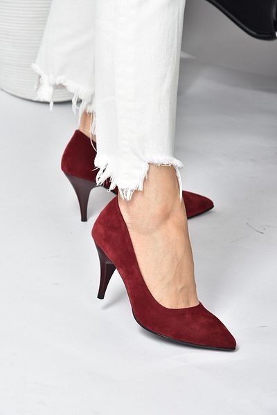 Fox Shoes Pantofi de damă cu toc burgundy A922151102