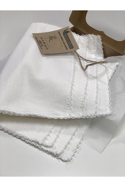 neocotton 100% Cotton Double Layer Crochet Embroidered Baby Wipes (4 Pieces 22x30 Cm)