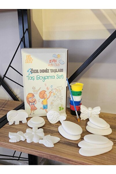 HEİGMANN Taş Boyama Seti Özel Deniz Taşi Harika Taslar Kaliteli Renkler Aktivite Hobi Çocuk Hediyelik