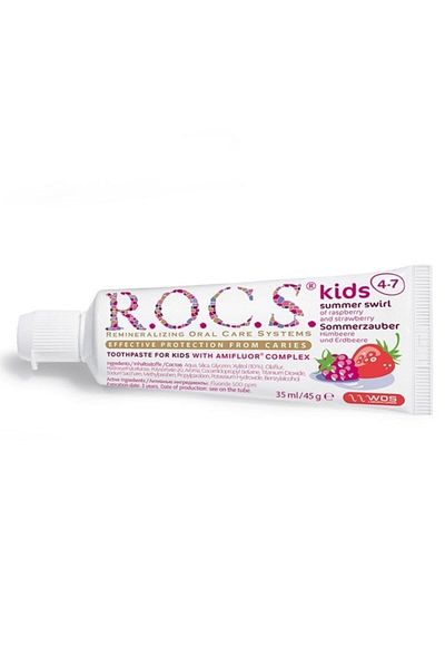 R.O.C.S. Kids 4-7 Years Old Toothpaste 45 G - Raspberry Strawberry