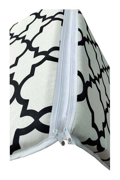 Mandaş 2 τεμάχια Midi Chair Cushion, Garden Chair Cushion-δαμασκηνό Μαύρο
