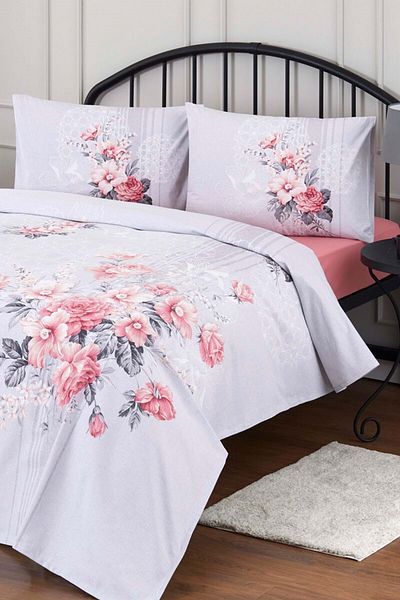 Özdilek Ranforce 100% Cotton Single Pique Set - Quartz Rose Pink