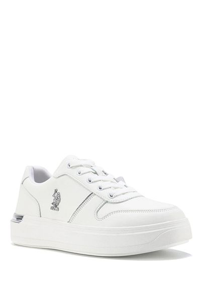 U.S. Polo Assn. Pantofi sport Alka White, cu talpă confortabilă, pentru femei