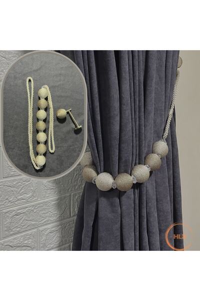 Helezoni Background Curtain Side Tie Bracelet 7 Ball Model + Renso Set 1 Piece Bracelet 1 Piece Renso