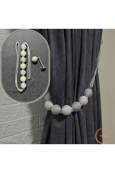 Helezoni Background Curtain Side Tie Bracelet 7 Ball Model + Renso Set 1 Piece Bracelet 1 Piece Renso