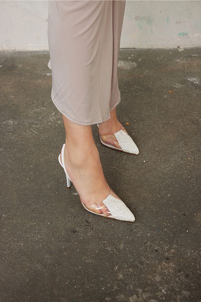 AYAKKABI PRENSİ Stiletto cu detalii transparente