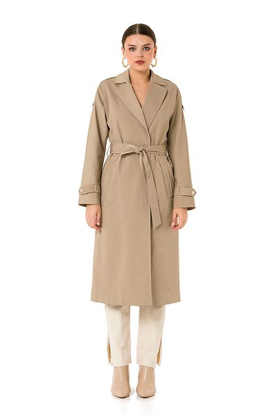 Icon Women's Beige Şimal Trench Coat 1638 Kb