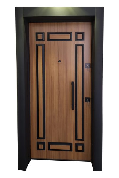 tezwood ahşap kapı sanayi Çelik Kapı,kabartma Desenli Çelik Kapı, Daire Kapısı, Çelik Kapı Sol Açılım