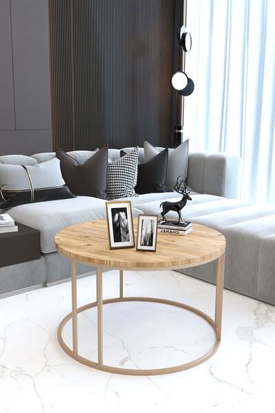 FAYMEND 4'lü Takım/orta Sehpa Ve C Zigon Cappuccino / Atlantik Çam