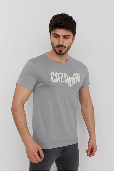 Cazador Ανδρικό μπλουζάκι με στάμπα Jazz 4086