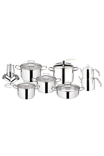 SILA Hüma Klasik 18 Parça Tencere Çeyiz Seti Sade (672)