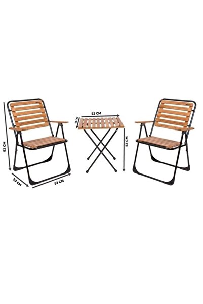BENE Metal Iskeletli Bistro Set