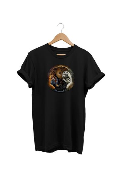 WİDİ Sa leopard printom crna T-shirt