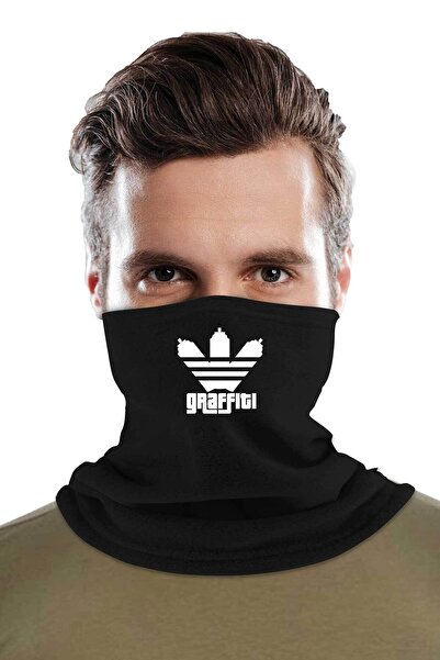 herotasarım Зимовий шарф з принтом графіті - Bll3600