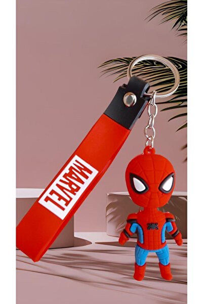 DZC KUZENLER AVM Spderman Örümcek Karikatür Anime Figür Pvc Bebek Anahtarlık ...