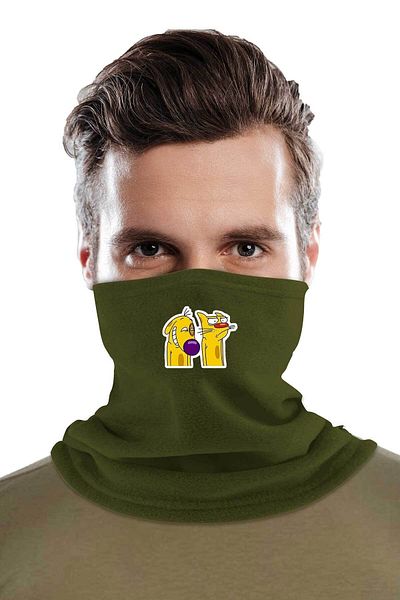 herotasarım Γιακάς λαιμού Winter Fleece - Catdog Printed Bll3488