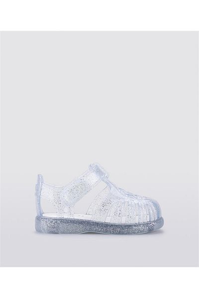 IGOR S10308 Tobby Gloss Glitter Brand Girl's Sandals Silvery Transparent