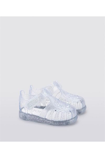 IGOR S10308 Tobby Gloss Glitter Brand Girl's Sandals Silvery Transparent