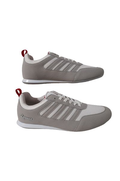 Laguna Grey-white Lace-up Unisex Casual Sneakers