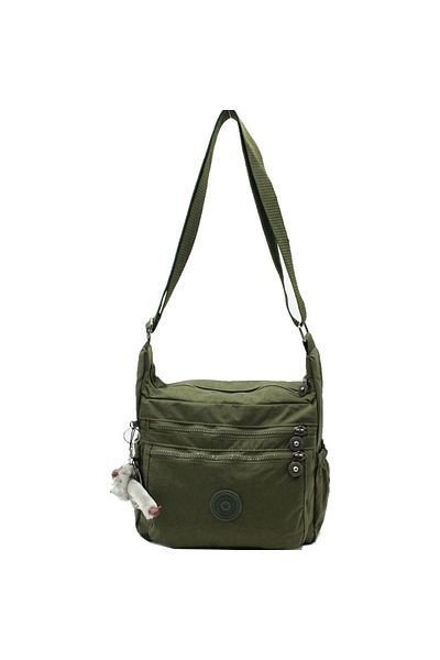 Bevitton Geantă de umăr pentru femei Kaki Crinkle Bag Bev4110
