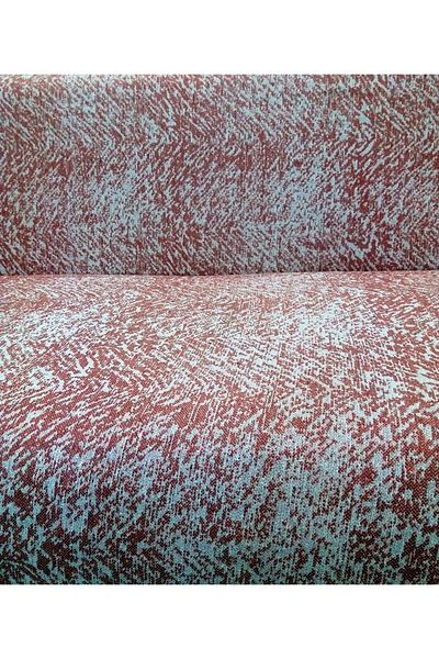 Mandaş Cotton Non-Slip Marbled Sofa-Couch Bed Cover 170x220 - Claret Red