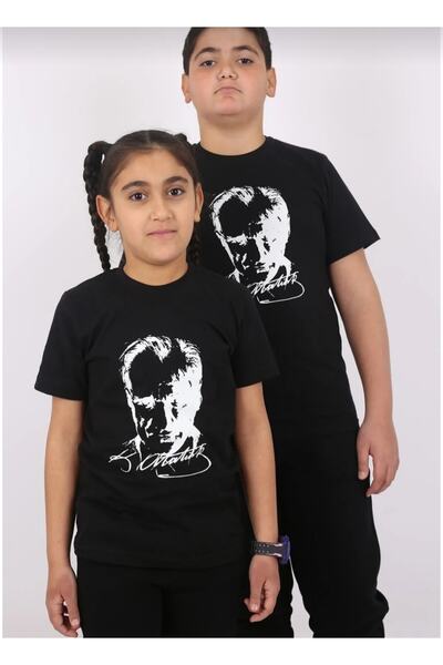 Serays moda Παιδικό μπλουζάκι με στάμπα Ataturk Moon Star με τουρκική σημαία