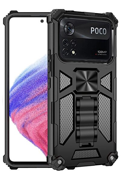 Neomi Xiaomi Poco X4 Pro 5g Kılıf + 9h Nano Cam 360 Derece Tam Koruma