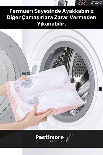Pastimore Premium Series Luxury Zippered Protective Stain Remover Shoe Laundry Bag Net 2 Pieces