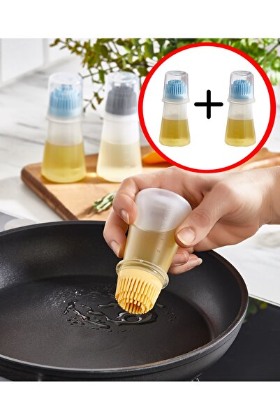 EARABUL Arispa 2 Adet Yağ Sos Ve Yumurta Fırçası Silikon Fırçalı Yumuşak Plas...