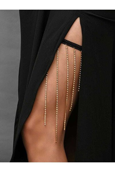 ecrin tuhafiye hobi Gümüş Taşlı Bacak Aksesuar, Vücüt Aksesuarı