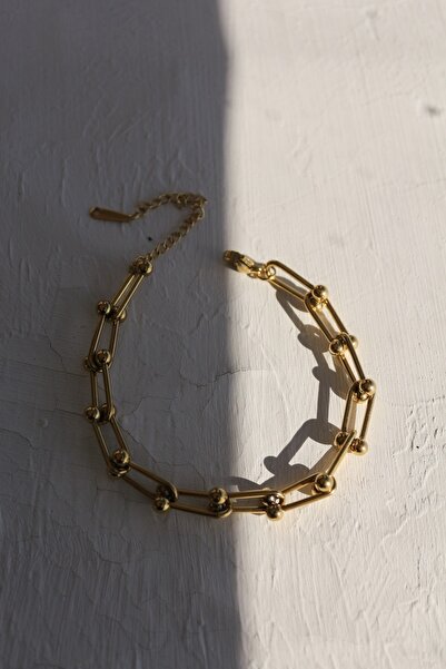 Owentis Steel Gold Tiffany Model Basic Bracelet - Does not blacken-