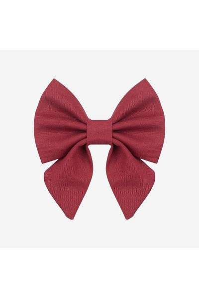 Lusi Doog Burgundy Female Dog Bow Tie - Bow Tie Only, Collar Not Included