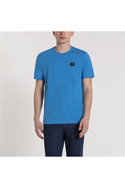 PAUL&SHARK Ανδρικό πλεκτό μπλουζάκι C.w. Βαμβάκι