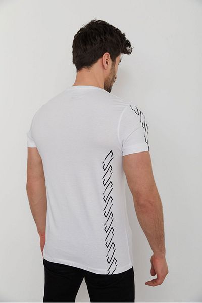 Cazador Tricou bărbătesc Jazz 4070 Crew Neck Imprimat la spate
